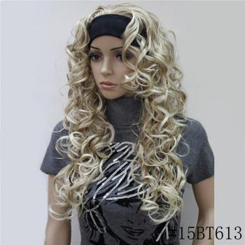 Headband Wig with Long Curls by StrongBeauty