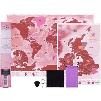 Scratch Off World Map with UK Map Bonus