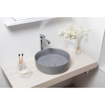 Infinitio Sink Without Overflow 39 x 39 x 12 cm, Matt Grey