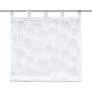 Living Room Sheer Tulle Roman Curtain with Round Design