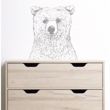 Grey Grizzly Gallery Piece – Nursery Wall Art
