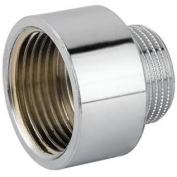 Prolunga in ottone cromo 1'' x 1/2