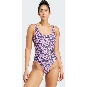 Adidas Essentials Bañador U-Back con Estampado Animal