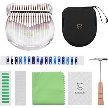 Muslady Kalimba 17-Key Acrylic with Carry Bag