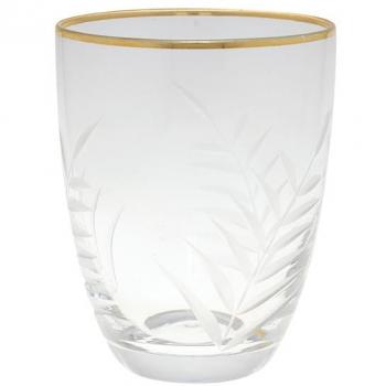 GREENGATE Wasser Glas mit Goldrand