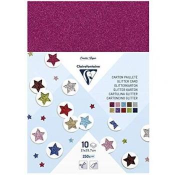 Cartulina con Brillo Clairefontaine A4 10 hojas