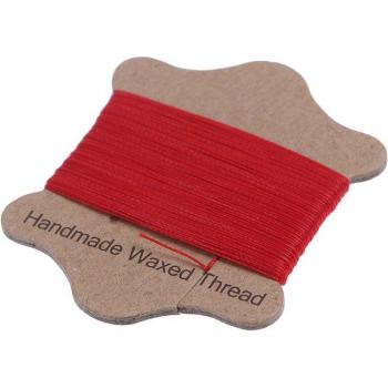 20-Roll Flat Waxed Cord for DIY Leather Stitching