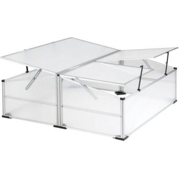 Mini Serre à Plantes – Aluminium, Polycarbonate, 102 cm x 102 cm