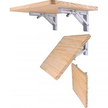 Supports d'étagère pliables 12 pouces en métal