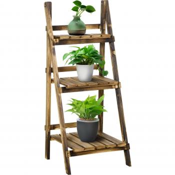 Estantería para Plantas Plegable 3 Niveles 40x37x93 cm