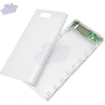 Carcasa DIY para Baterías 8x18650 y Carga USB