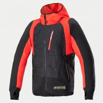 Alpinestars MO.ST.EQ Hybrid Giacca tessile moto Nero Rosso 4XL