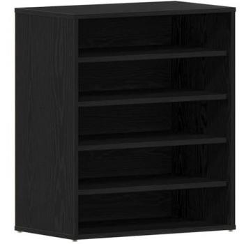 VidaXL Schuhregal in Schwarz Eichen-Optik 60 x 35 x 70 cm