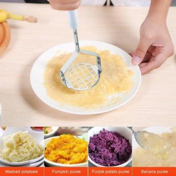 Handheld Stainless Steel Masher for Fruits and Vegetables