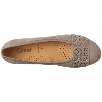 Gabor Shoes Fashion, Ballerine Donna, Beige (Kiesel 10), 40 EU