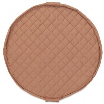 Tapis d'éveil marron en coton bio bébé