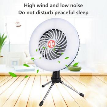 Luz de Verano portátil con 54 LED y ventilador