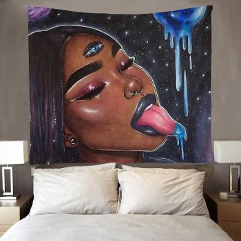 Affiche Murale « Amour Cosmique – Femmes Afro‑Américaines et Planètes »