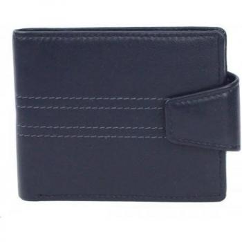 Max Triple Damen‑/Herren‑Leder‑Geldbörse (Unisex) von Eastern Counties – mit Nahtdetail