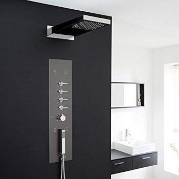 Pannello Doccia Termostatico Idromassaggio a 4 Vie