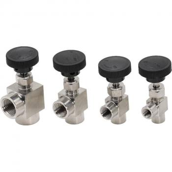 Edelstahl 304 Nadelventil 90 Grad BSP Innengewinde 1/8 1/4 3/8 1/2 einstellbar