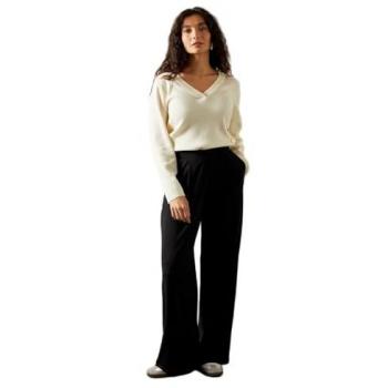 Soft Jersey Wide‑Leg Trousers for Women