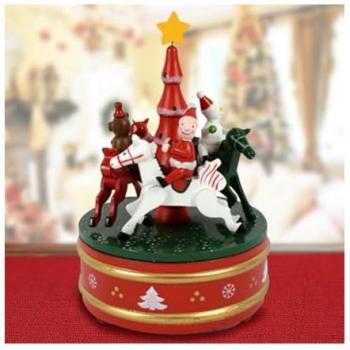 Jeu de Noël en Bois avec Carillon 14x21 cm