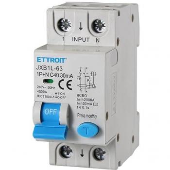 Disjoncteur 1P+N 40A 220V 2 Modules