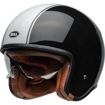 Casque Jet Bell TX501 Rally Noir-Blanc XL ECE6