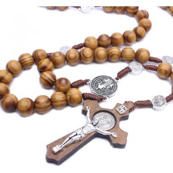 Collier Religieux Fait Main avec Croix