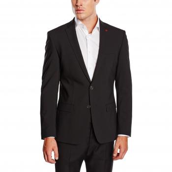 Roy Robson Anzugjacke für Herren, Slim Fit, Schwarz