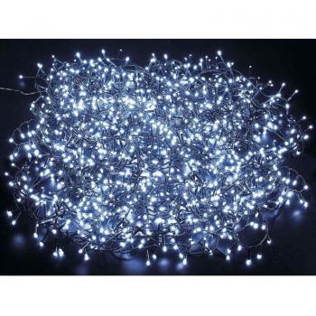 Luci Natalizie Per Alberi Super Luminosi Con 1500 Led Bianco Freddo, Cavo Da 30 Metri Adatte A Interno Ed Esterno