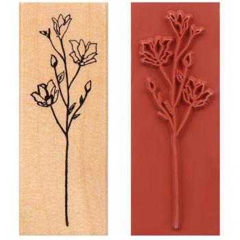 Tampon en bois plantes d'herbe pour DIY