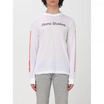 Acne Studios Herren Shirt mit Grafik Weiß, Größe L