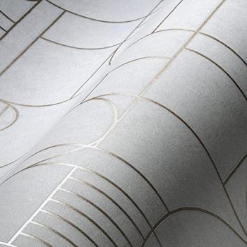 Rouleau Papier Peint Expansé Intissé Gold Chic Cercles Seventies