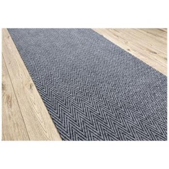 Outdoor/Indoor 100 cm Gray Zigzag Runner – Magnus 2954 Anti‑Slip Door Mat