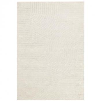 Tappeto Minimalista Beige 160 x 230 cm Motivo Astratto
