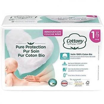 Pannolini Naturali 100% Cotone Taglia 1 (2-5 kg)