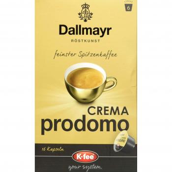 Tchibo Cafissimo kompatible Dallmayr CREMA prodomo Kaffeekapseln im 6er Pack (je 16 Stück)