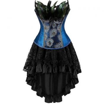 Ensemble burlesque corset et jupe en dentelle