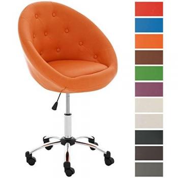 CLP London Office Chair – ergonomischer Schalen­stuhl mit Kunstlederbezug