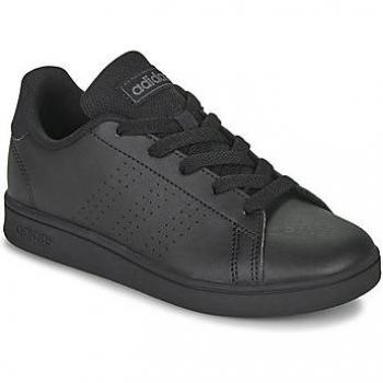 Adidas Advantage Kids Trainers Black/Grey Size UK 13.5