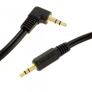 Kenable Right Angle 3.5mm Stereo Audio Cable, 1m Length
