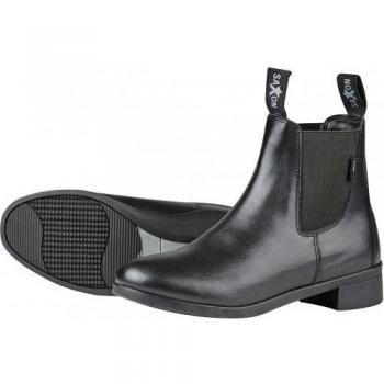 Unisex Stivali Jodhpur Nero Saxon 8 UK Syntovia