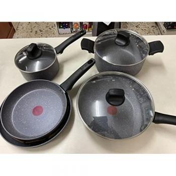 Batería Eco Lagostina Green 10269600008 Gris Oscuro para Cocina Sustentable