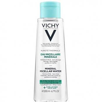 Vichy Pureté Thermale Eau Micellaire Minérale Peau Mixte à Grasse Flacon 200ml