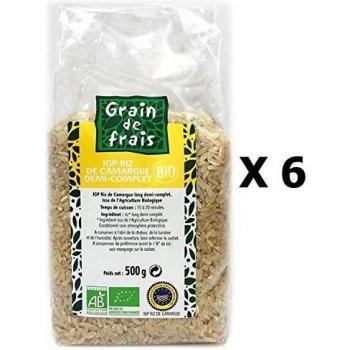 6x Riz de Camargue IGP demi complet BIO