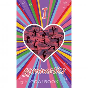 I Love Gymnastics Goalbook Journal (purple/stripes cover #4)