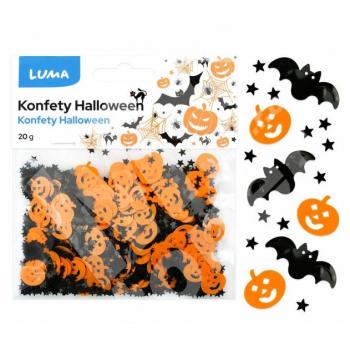 Konfety Halloween dýně a netopýr 20g Luma