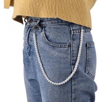 Pince à Pantalon Élégante – Chaîne Perlée